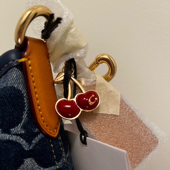 Coach Small Laurel Signature Denim Shoulder Bag - Picture 6 of 7